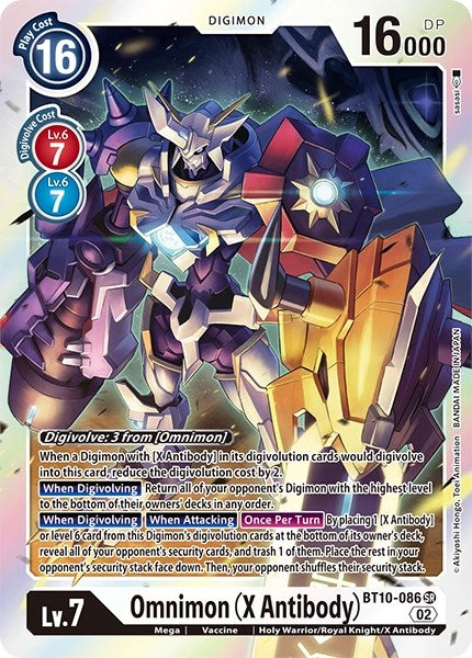 Omnimon (X Antibody) [BT10-086] [Revision Pack Cards] | Arkham Games and Comics