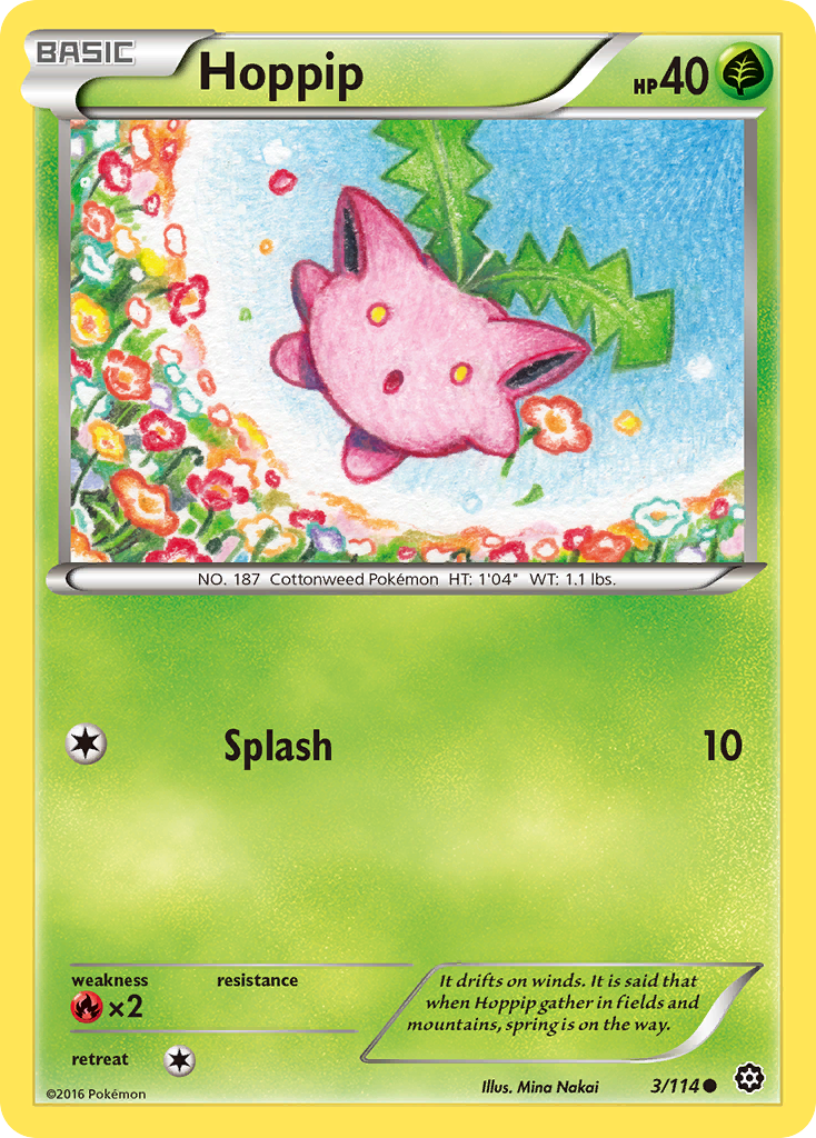 Hoppip (3/114) [XY: Steam Siege] | Arkham Games and Comics