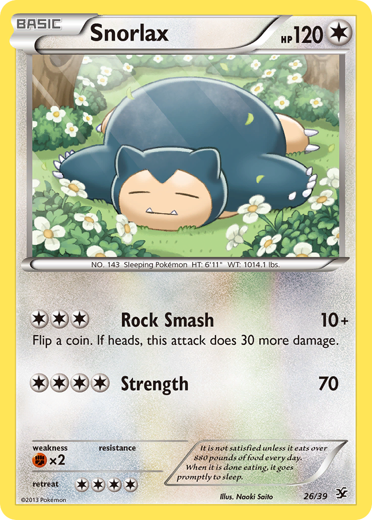 Snorlax (26/39) [XY: Kalos Starter Set] | Arkham Games and Comics