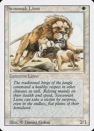 Savannah Lions [Revised Edition] | Arkham Games and Comics