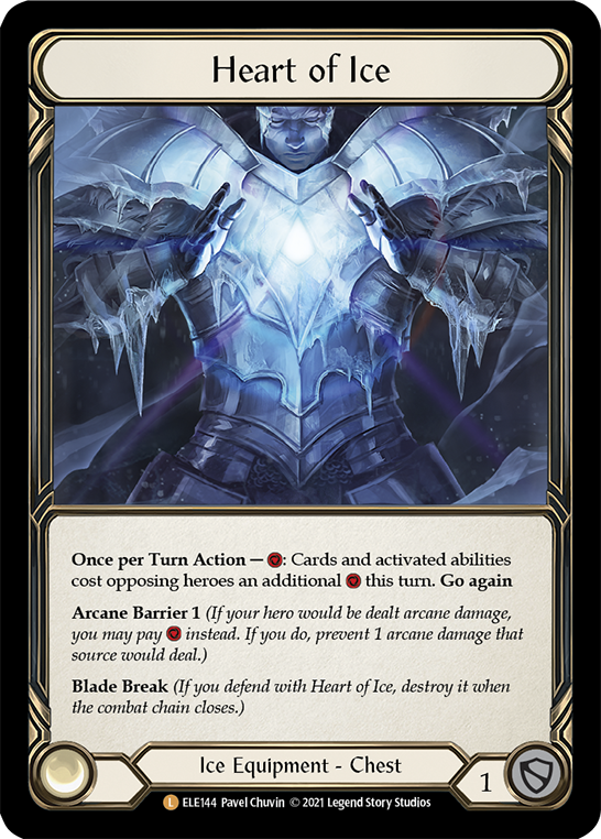 Heart of Ice [ELE144] (Tales of Aria)  1st Edition Cold Foil | Arkham Games and Comics