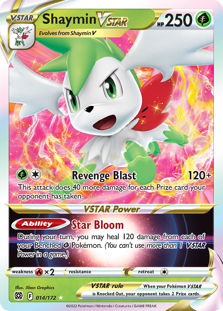 Shaymin VSTAR (014/172) (Jumbo Card) [Sword & Shield: Brilliant Stars] | Arkham Games and Comics