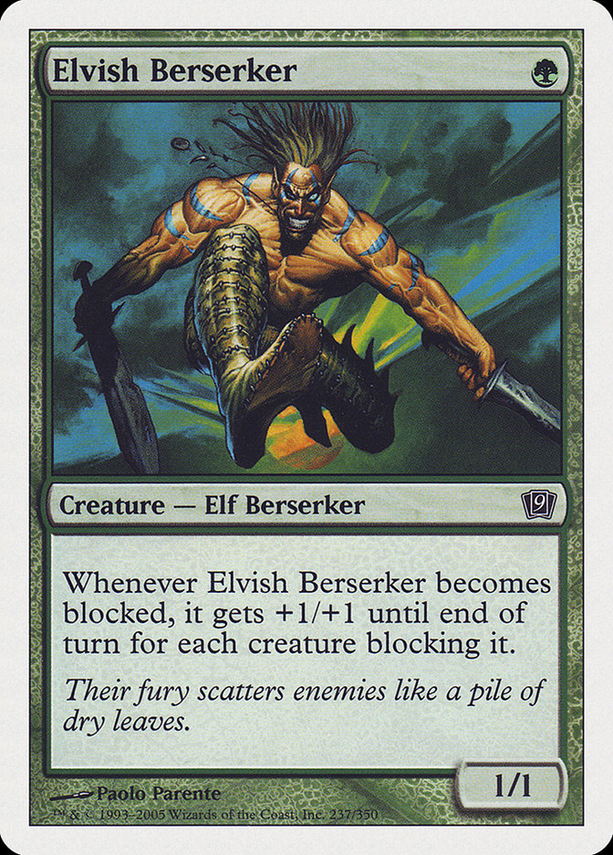 Elvish Berserker [Ninth Edition] | Arkham Games and Comics