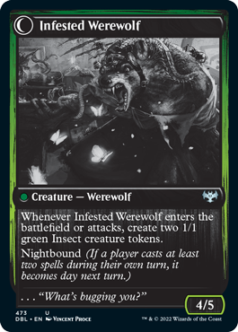 Infestation Expert // Infested Werewolf [Innistrad: Double Feature] | Arkham Games and Comics