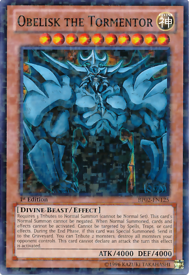 Obelisk the Tormentor [BP02-EN125] Mosaic Rare | Arkham Games and Comics