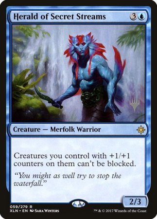 Herald of Secret Streams [Ixalan Promos] | Arkham Games and Comics