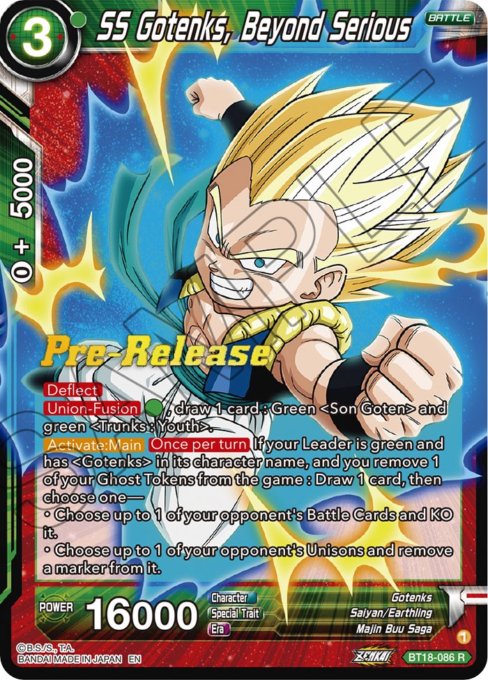 SS Gotenks, Beyond Serious (BT18-086) [Dawn of the Z-Legends Prerelease Promos] | Arkham Games and Comics