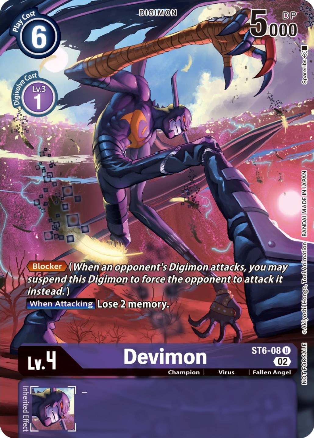 Devimon [ST6-08] (Box Topper) [Dimensional Phase] | Arkham Games and Comics