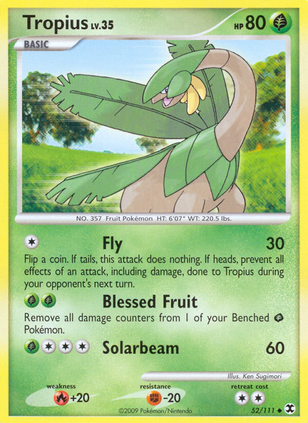 Tropius (52/111) [Platinum: Rising Rivals] | Arkham Games and Comics