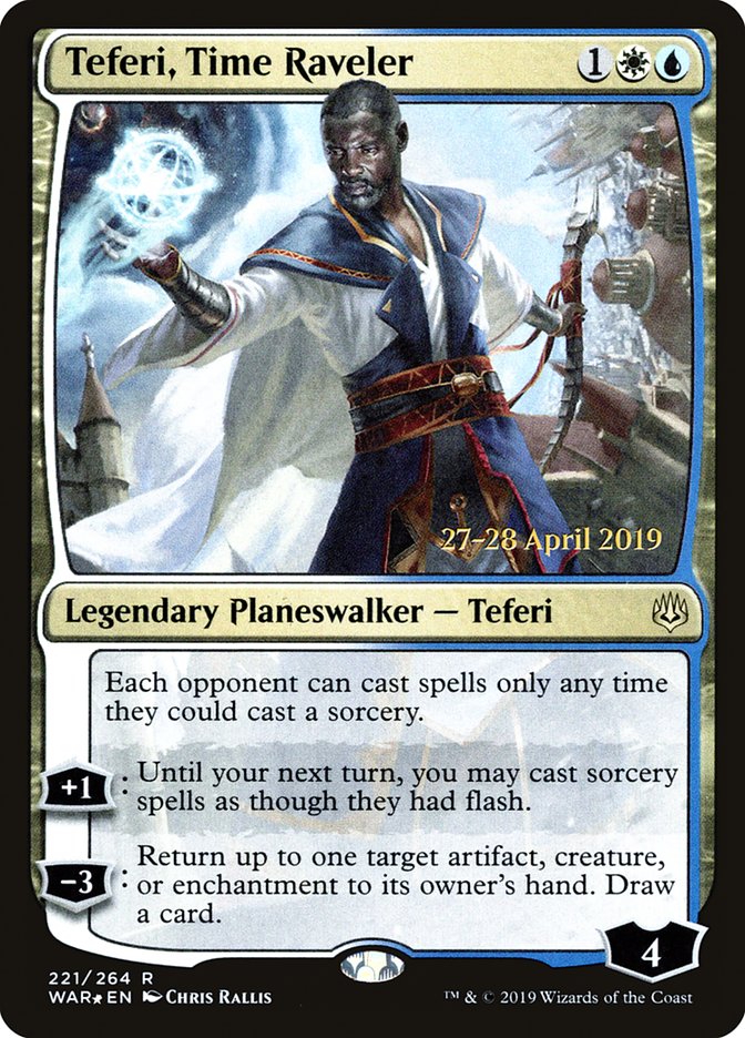 Teferi, Time Raveler  [War of the Spark Prerelease Promos] | Arkham Games and Comics