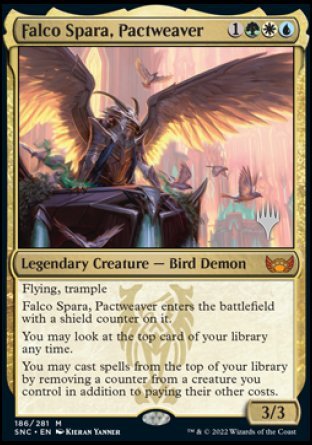 Falco Spara, Pactweaver (Promo Pack) [Streets of New Capenna Promos] | Arkham Games and Comics