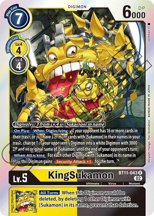 KingSukamon [BT11-043] [Dimensional Phase] | Arkham Games and Comics