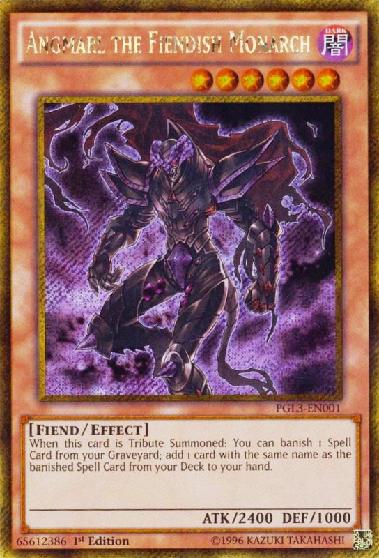 Angmarl the Fiendish Monarch [PGL3-EN001] Gold Secret Rare | Arkham Games and Comics