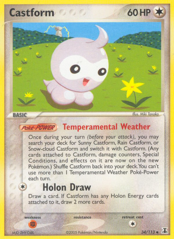 Castform (34/113) [EX: Delta Species] | Arkham Games and Comics