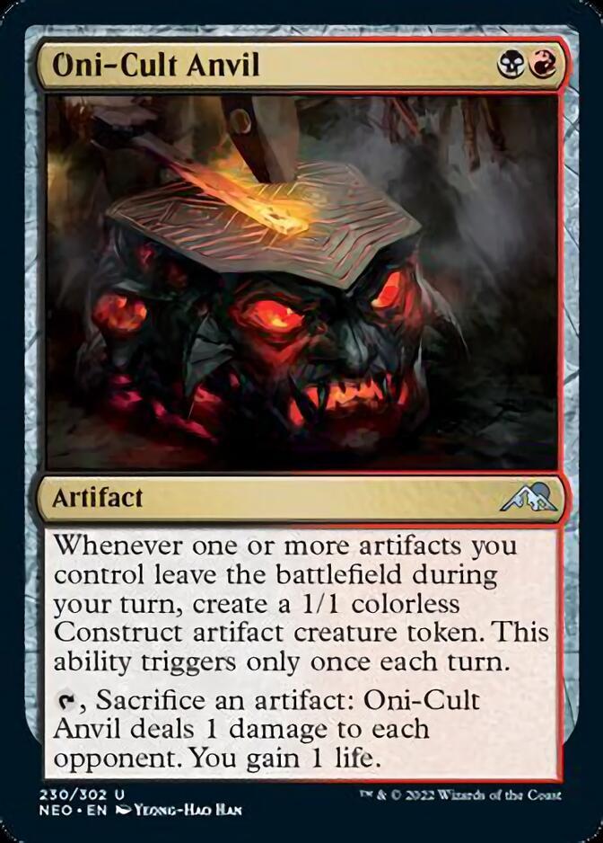 Oni-Cult Anvil [Kamigawa: Neon Dynasty] | Arkham Games and Comics