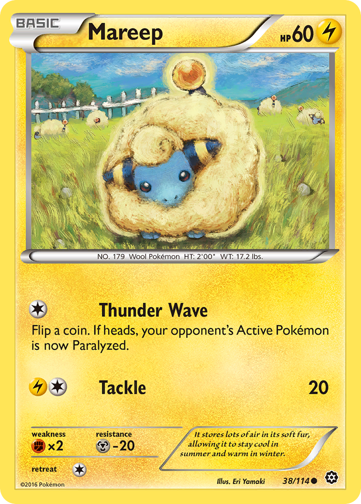 Mareep (38/114) [XY: Steam Siege] | Arkham Games and Comics