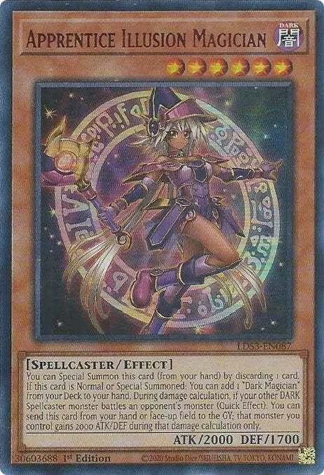 Apprentice Illusion Magician (Red) [LDS3-EN087] Ultra Rare | Arkham Games and Comics