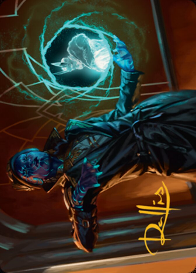 Kamiz, Obscura Oculus Art Card (Gold-Stamped Signature) [Streets of New Capenna Art Series] | Arkham Games and Comics