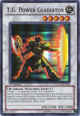 T.G. Power Gladiator [EXVC-EN041] Super Rare | Arkham Games and Comics