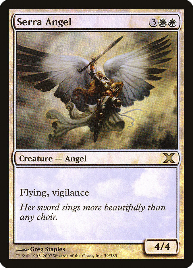 Serra Angel (Premium Foil) [Tenth Edition] | Arkham Games and Comics