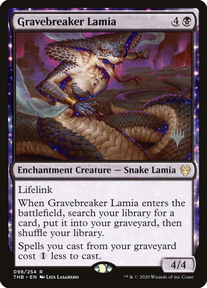 Gravebreaker Lamia (Promo Pack) [Theros Beyond Death Promos] | Arkham Games and Comics