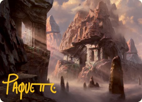 Mountain (277) Art Card (Gold-Stamped Signature) [Dungeons & Dragons: Adventures in the Forgotten Realms Art Series] | Arkham Games and Comics