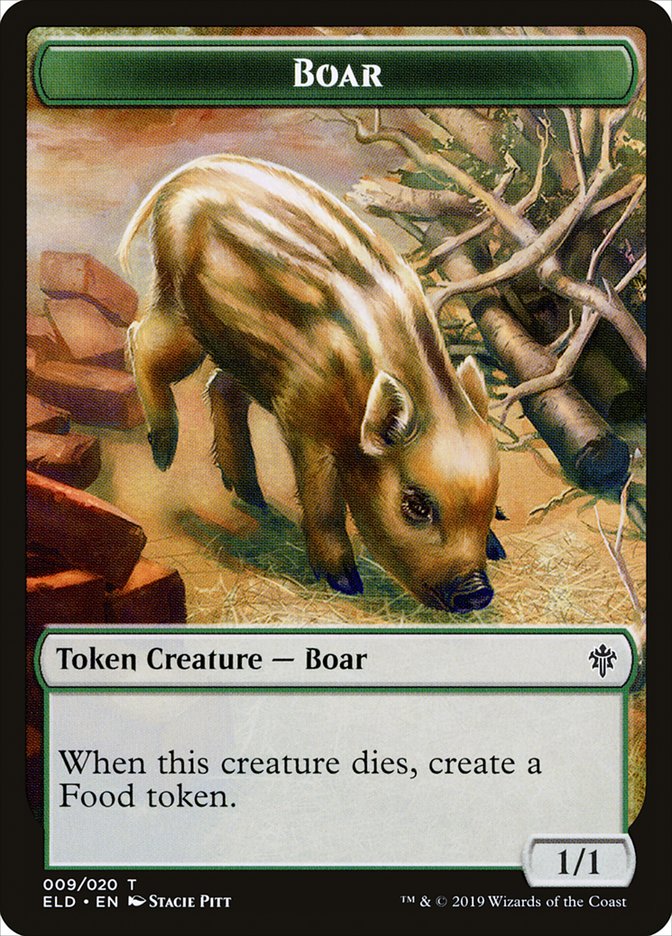 Boar [Throne of Eldraine Tokens] | Arkham Games and Comics