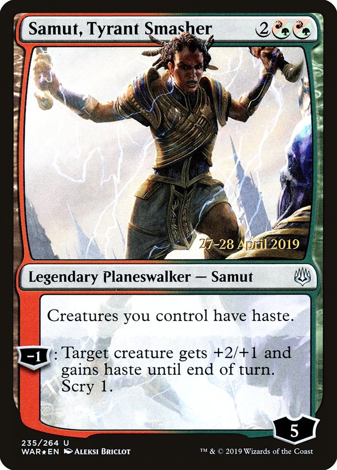 Samut, Tyrant Smasher  [War of the Spark Prerelease Promos] | Arkham Games and Comics