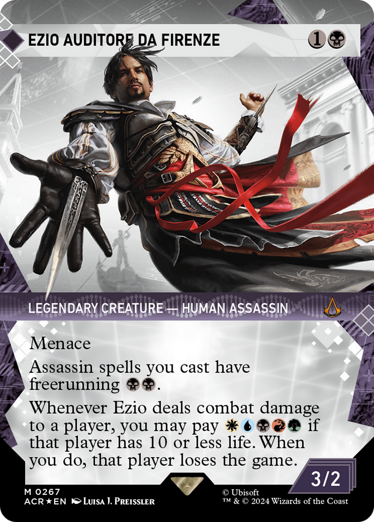 Ezio Auditore da Firenze (Showcase) (Textured Foil) [Assassin's Creed] | Arkham Games and Comics