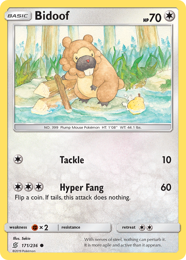 Bidoof (171/236) [Sun & Moon: Unified Minds] | Arkham Games and Comics