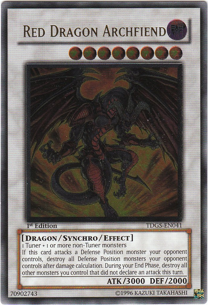 Red Dragon Archfiend [TDGS-EN041] Ultimate Rare | Arkham Games and Comics