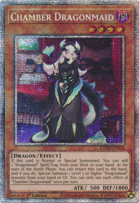 Chamber Dragonmaid [ETCO-EN026] Starlight Rare | Arkham Games and Comics