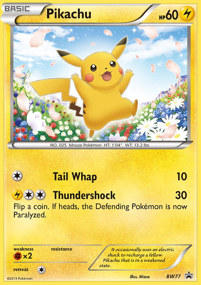 Pikachu (BW77) [Black & White: Black Star Promos] | Arkham Games and Comics