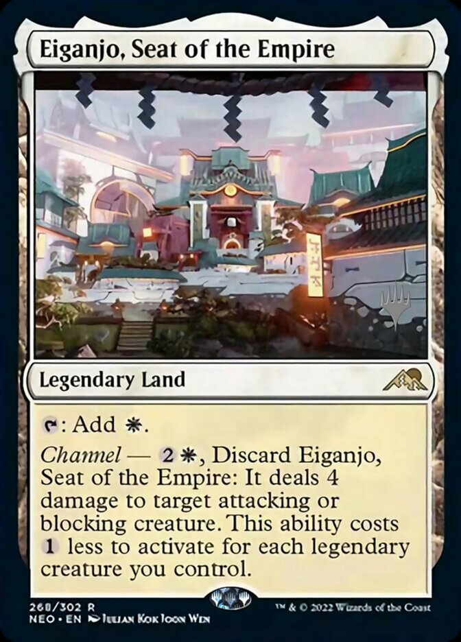 Eiganjo, Seat of the Empire (Promo Pack) [Kamigawa: Neon Dynasty Promos] | Arkham Games and Comics