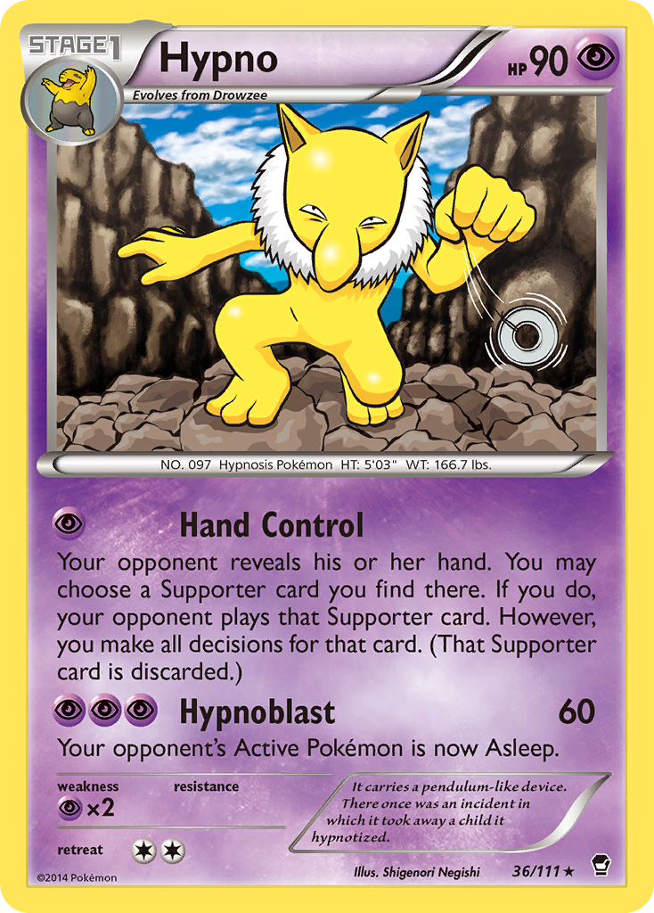 Hypno (36/111) [XY: Furious Fists] | Arkham Games and Comics