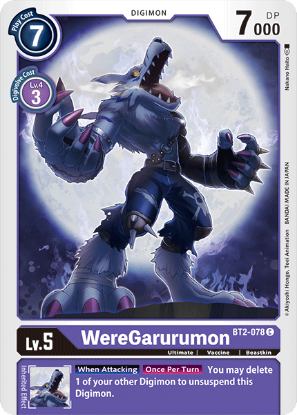WereGarurumon [BT2-078] [Release Special Booster Ver.1.0] | Arkham Games and Comics