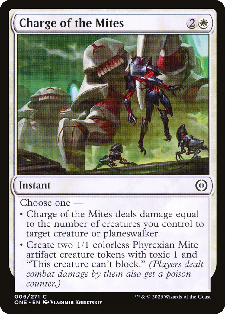 Charge of the Mites [Phyrexia: All Will Be One] | Arkham Games and Comics
