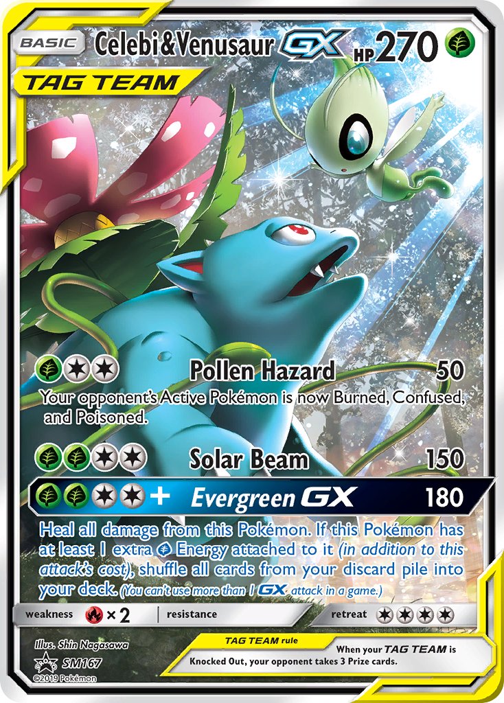 Celebi & Venusaur GX (SM167) [Sun & Moon: Black Star Promos] | Arkham Games and Comics