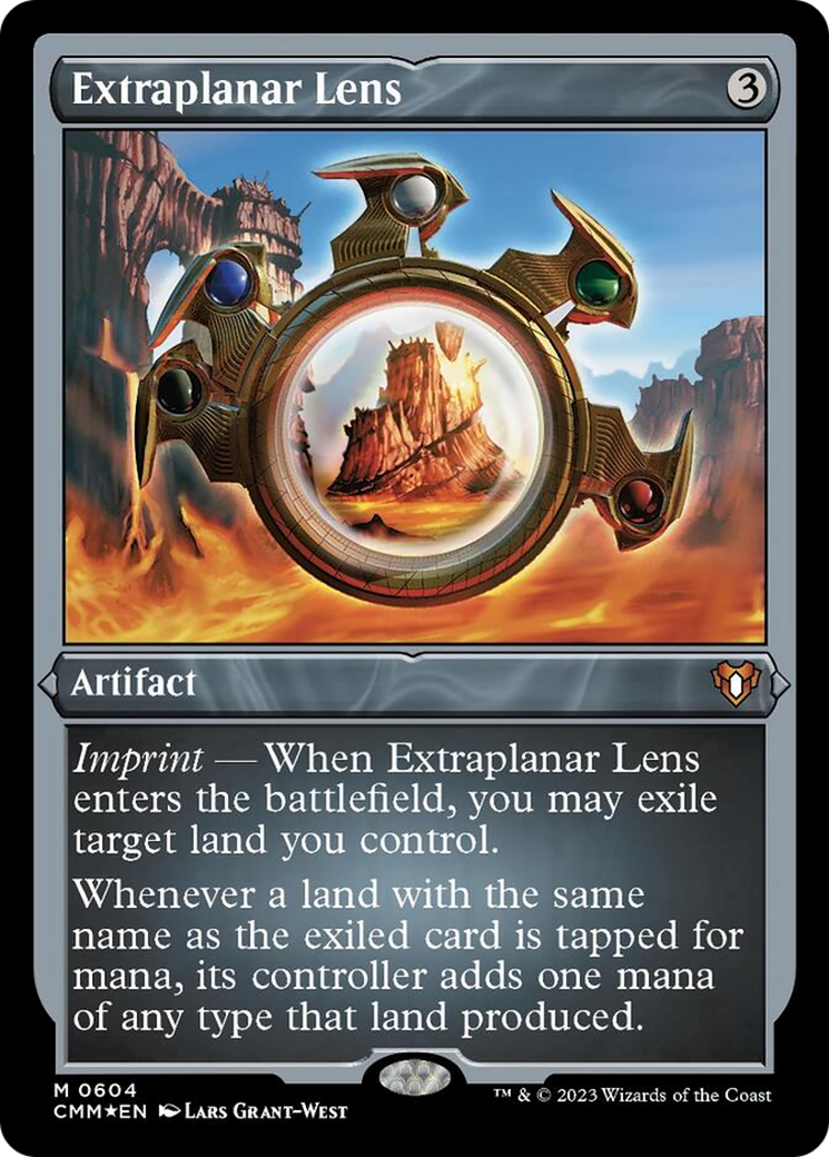 Extraplanar Lens (Foil Etched) [Commander Masters] | Arkham Games and Comics