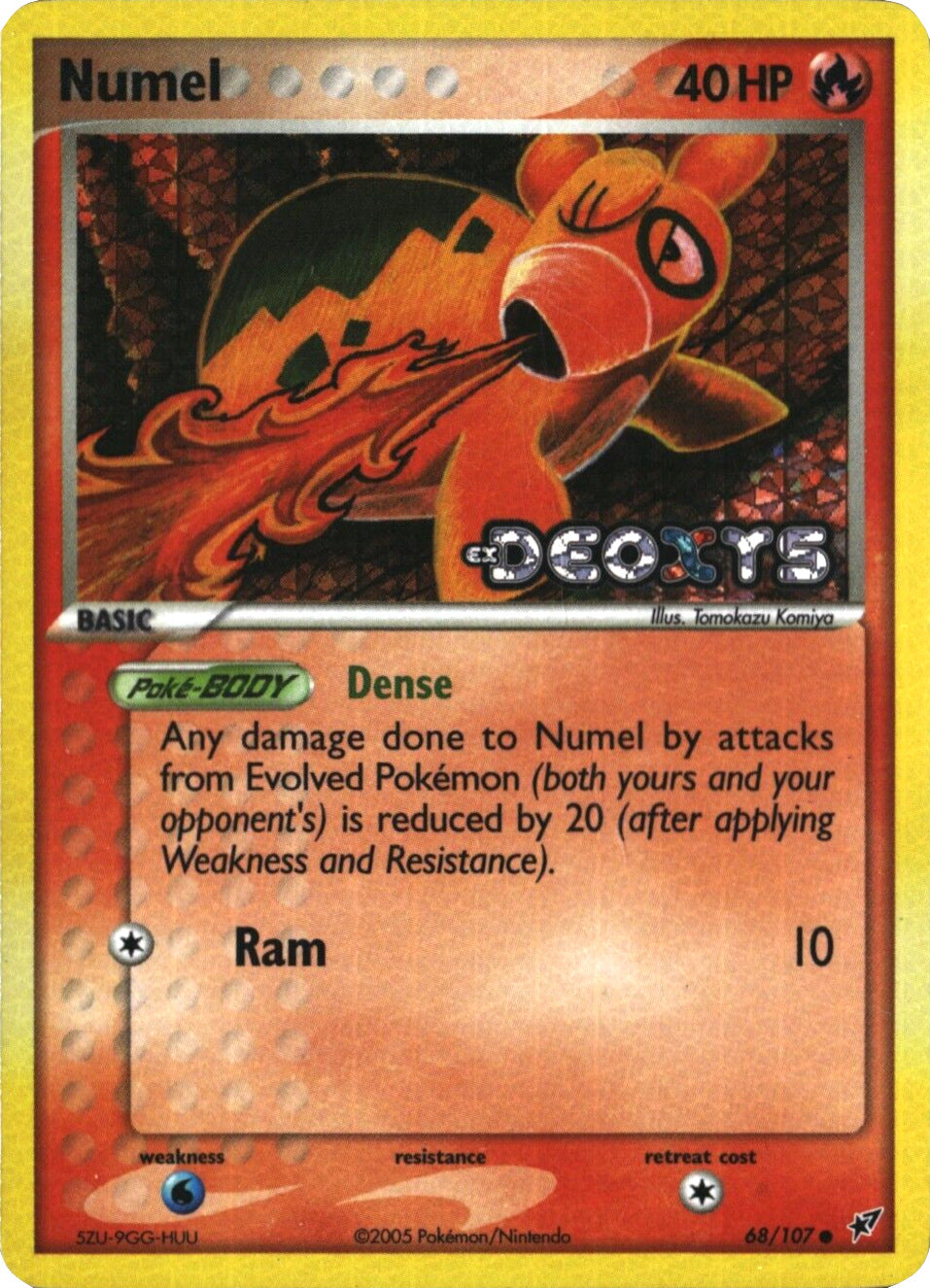 Numel (68/107) (Stamped) [EX: Deoxys] | Arkham Games and Comics