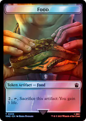 Alien // Food (0059) Double-Sided Token (Surge Foil) [Doctor Who Tokens] | Arkham Games and Comics