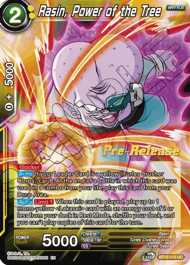 Rasin, Power of the Tree (BT15-112) [Saiyan Showdown Prerelease Promos] | Arkham Games and Comics