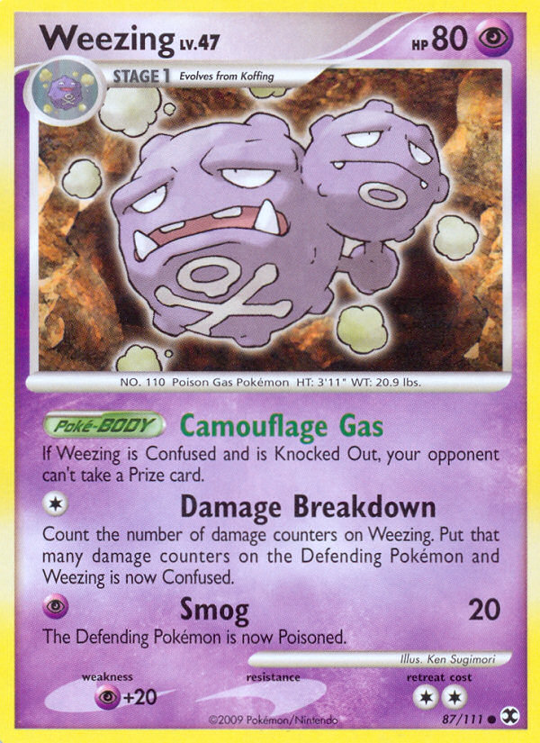 Weezing (87/111) [Platinum: Rising Rivals] | Arkham Games and Comics