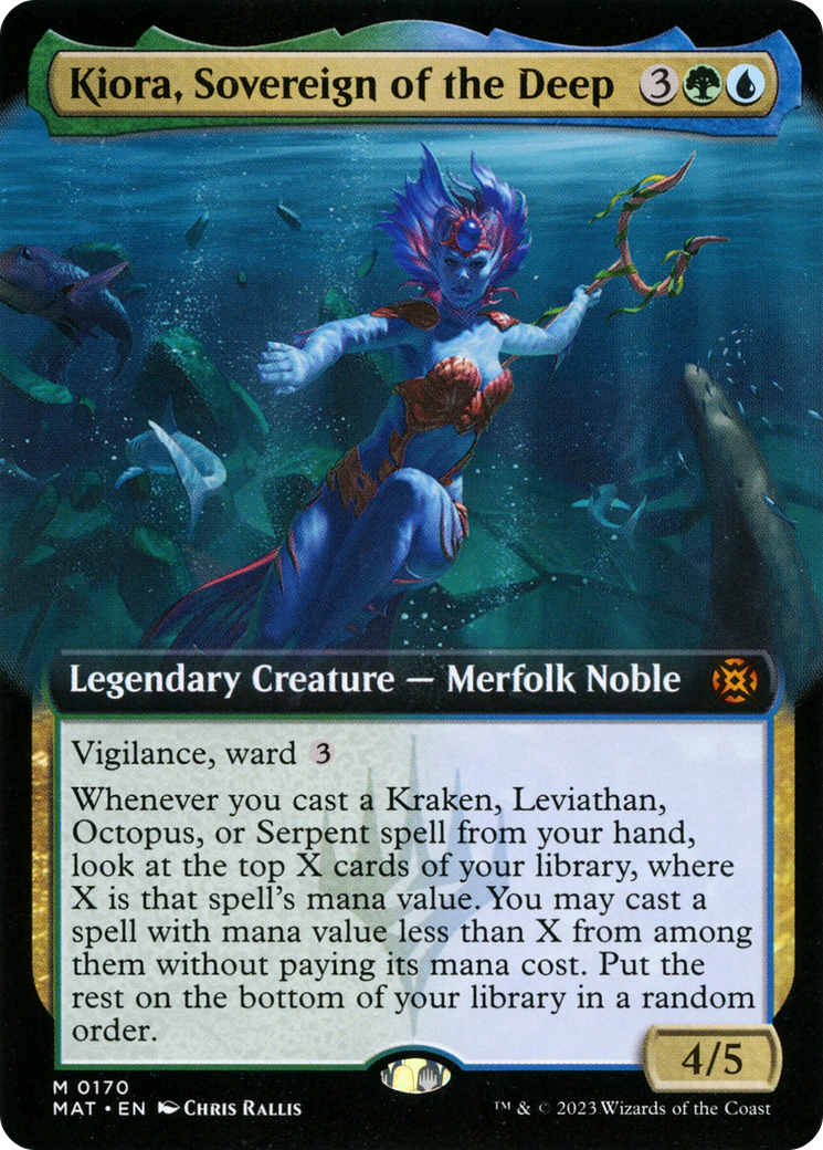 Kiora, Sovereign of the Deep (Extended Art) [March of the Machine: The Aftermath] | Arkham Games and Comics