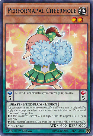 Performapal Cheermole [MP15-EN126] Rare | Arkham Games and Comics