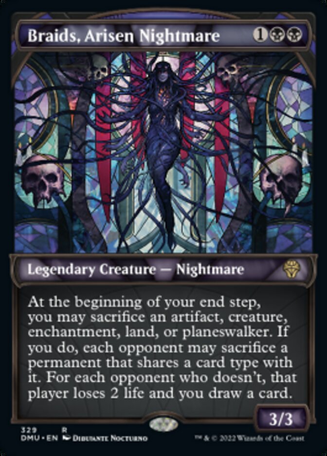 Braids, Arisen Nightmare (Showcase Textured) [Dominaria United] | Arkham Games and Comics