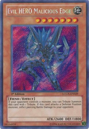 Evil HERO Malicious Edge [LCGX-EN029] Secret Rare | Arkham Games and Comics