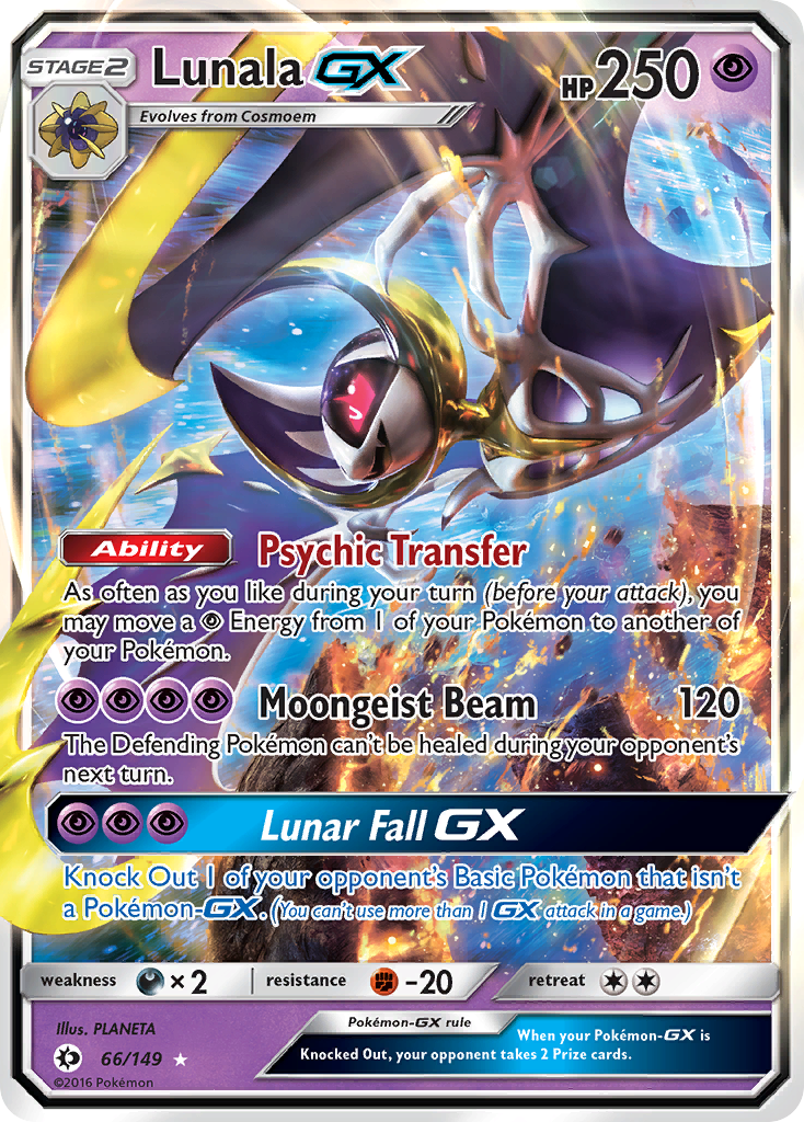 Lunala GX (66/149) [Sun & Moon: Base Set] | Arkham Games and Comics