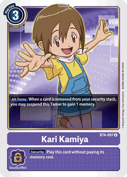 Kari Kamiya [BT4-097] [Great Legend] | Arkham Games and Comics