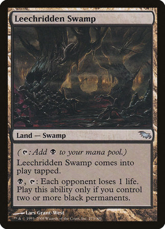 Leechridden Swamp [Shadowmoor] | Arkham Games and Comics